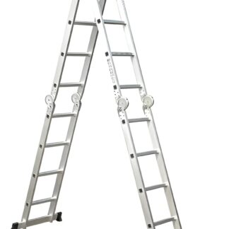 Escada Articulada 16 Degraus 4x4 Garden Life Aluminum Cor Cinza