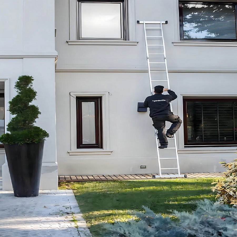 Escada Articulada 16 Degraus 4x4 Garden Life Aluminum Cor Cinza - Imagem 3